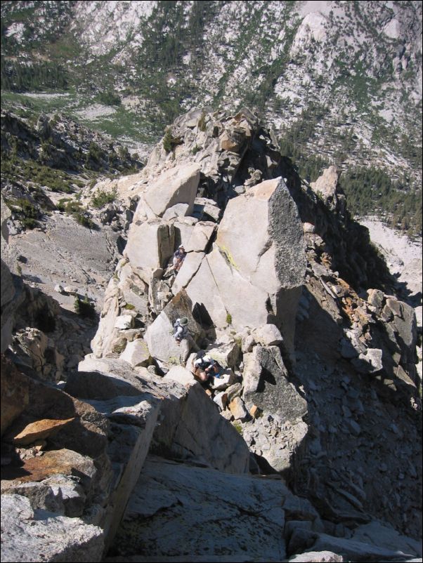 2005-08-13 Kearsarge Pinnacles (23) Again the steep section